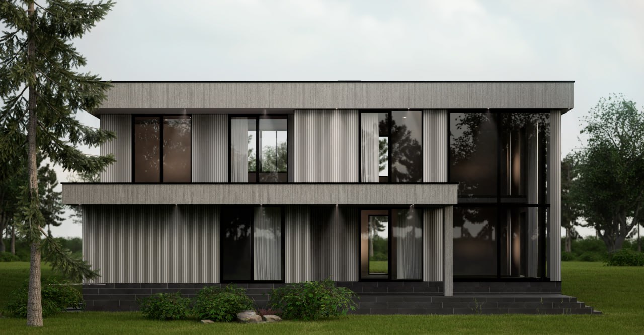 3D-рендер дома — вид 1